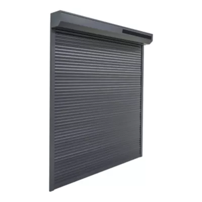 Volet roulant solaire aluminium anthracite - ouverture motorisée - Fortia - l.100 x H.125 cm