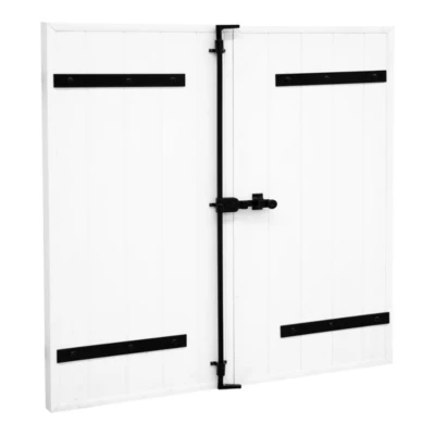 Volet battant uPVC blanc Fortia - l.120 x H.135 cm - 2 vantaux