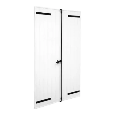 Volet battant aluminium blanc Fortia - l.120 x H.175 cm - 2 vantaux