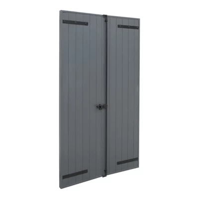 Volet battant aluminium anthracite Fortia - l.120 x H.145 cm - 2 vantaux