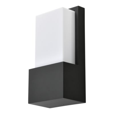 Applique murale extérieur E27 15W IP44 l.12 x H.24,5 cm GoodHome noir