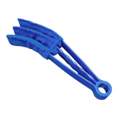 Brosse de nettoyage à lamelles pour store vénitien bleu