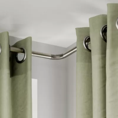 Coude pour tringle à rideau en métal Ø28cm GoodHome, Athens