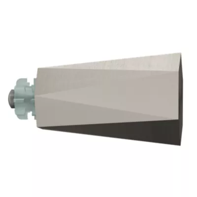 Embout cône pour barre à rideau Easy-Fit Athens métal gris Ø19mm GoodHome