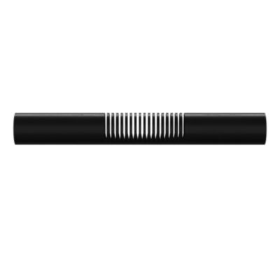 Tringle à rideau coudée Araxos métal noir Ø28mm GoodHome