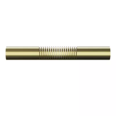Tringle à rideau coudée Elasa effet laiton doré Ø28mm GoodHome
