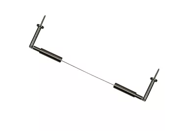Kit câble pour rideau 5 m à fixer au mur, Koufo