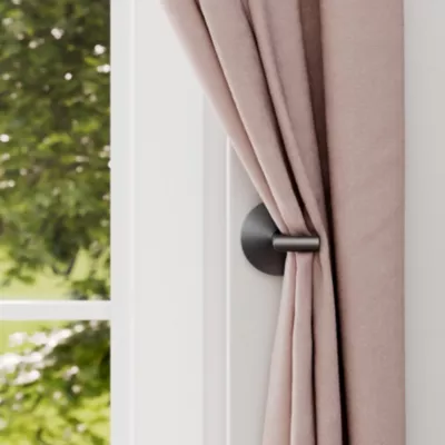 Embrasse Tinos petit modèle métal gris L.3cm GoodHome