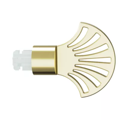 Embout palmier pour barre à rideau Easy-Fit Elasa métal doré Ø19mm GoodHome