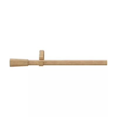Kit de tringle à rideau extensible simple embout cône Syros effet chêne 120/210cm Ø16/19mm GoodHome