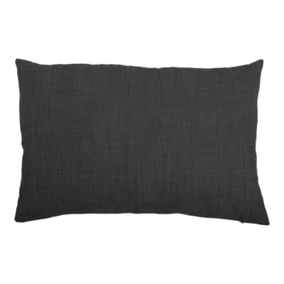 Housse de coussin Novan gris anthracite l.40 x L.60cm GoodHome