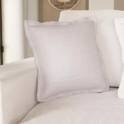 Housse de coussin en lin Ambala beige l.45 x L.45cm GoodHome