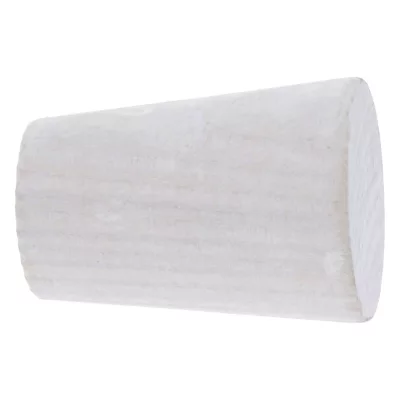 Embout cône pour barre à rideau Chalki bois de frêne blanc Ø28mm GoodHome