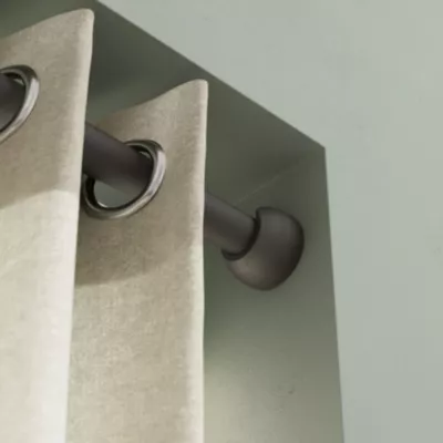 Naissance support tringle à rideau Lamia bois de hêtre noir Ø28mm GoodHome