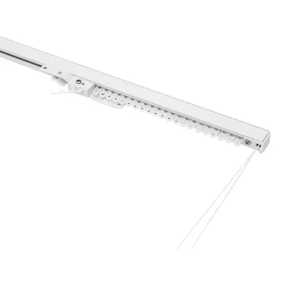 Rail à rideau simple extensible Thira blanc L.200/330cm GoodHome