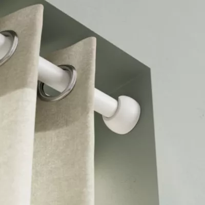 Naissance support tringle à rideau Volos bois de hêtre blanc Ø28mm GoodHome