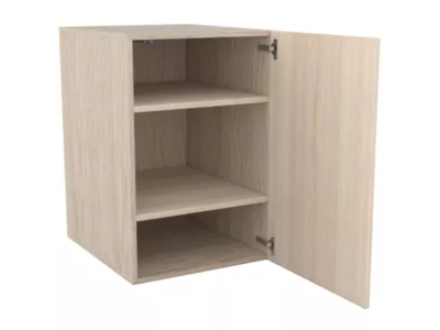 Armoire basse effet chêne 1 porte GoodHome Atomia H. 75 x L. 50 x P. 58 cm
