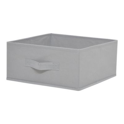Boîte de rangement rectangulaire en textile Mixxit coloris gris