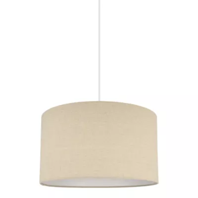 Abat-jour rond beige Ø40cm GoodHome Kpezin