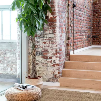 Tapis rectangulaire intérieur Melua coton et toile de jute terracotta L.120 x l.170 cm GoodHome