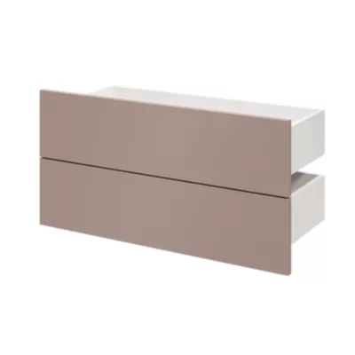 Tiroir GoodHome Atomia rose taupe H. 18,5 x l. 74,7 x P. 30 cm vendu par 2