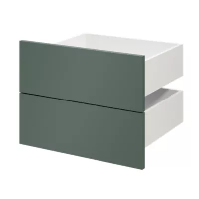 Tiroir vert forêt Atomia l. 50 x P. 45 cm vendu par 2