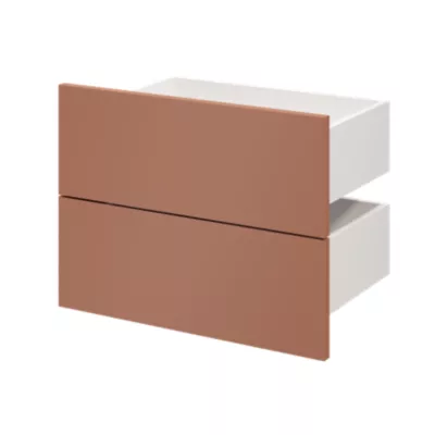 Tiroir GoodHome Atomia terracotta H. 18,5 x l. 49,7 x P. 30 cm vendu par 2