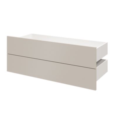 Tiroir GoodHome Atomia beige cachemire H. 18,5 x l. 99,7 x P. 39 cm vendu par 2