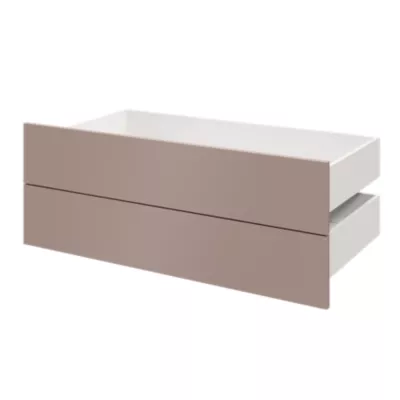 Tiroir GoodHome Atomia rose taupe H. 18,5 x l. 99,7 x P. 50 cm vendu par 2