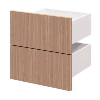 Tiroir GoodHome Atomia effet chêne chaud H. 18,5 x l. 37,2 x P. 30 cm vendu par 2