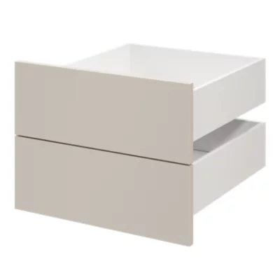 Tiroir GoodHome Atomia beige cachemire H. 18,5 x l. 49,7 x P. 50 cm vendu par 2