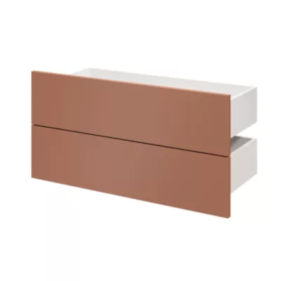 Tiroir GoodHome Atomia terracotta H. 18,5 x l. 74,7 x P. 30 cm vendu par 2