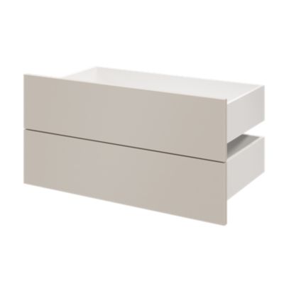 Tiroir GoodHome Atomia beige cachemire H. 18,5 x l. 74,7 x P. 39 cm vendu par 2
