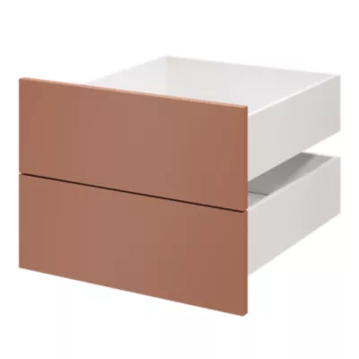 Tiroir GoodHome Atomia terracotta H. 18,5 x l. 49,7 x P. 50 cm vendu par 2