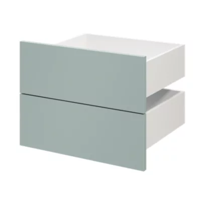 Tiroir GoodHome Atomia bleu aqua H. 18,5 x l. 49,7 x P. 39 cm vendu par 2