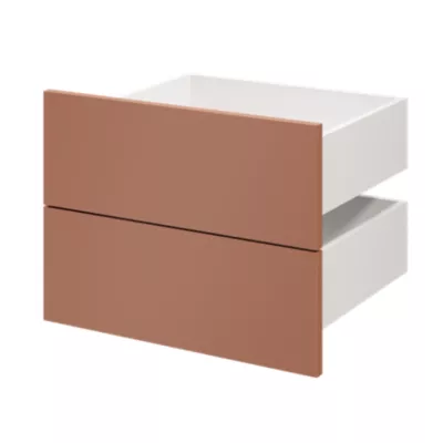 Tiroir GoodHome Atomia terracotta H. 18,5 x l. 49,7 x P. 39 cm vendu par 2