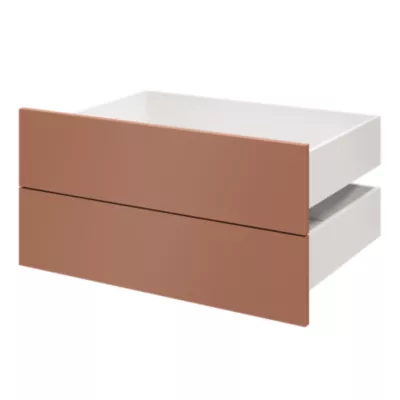 Tiroir GoodHome Atomia terracotta H. 18,5 x l. 74,7 x P. 50 cm vendu par 2