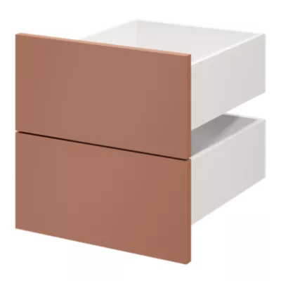 Tiroir GoodHome Atomia terracotta H. 18,5 x l. 37,2 x P. 39 cm vendu par 2