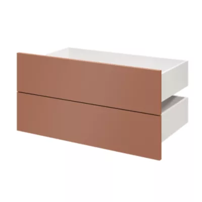 Tiroir GoodHome Atomia terracotta H. 18,5 x l. 74,7 x P. 39 cm vendu par 2