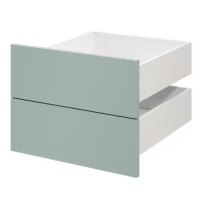 Tiroir GoodHome Atomia bleu aqua H. 18,5 x l. 49,7 x P. 50 cm vendu par 2