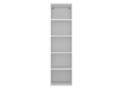 Colonne de rangement blanche 4 tablettes GoodHome Atomia H. 187,5 x L. 50 x P. 58 cm