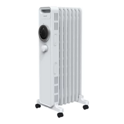 Radiateur à bain d'huile 1500 W, pour 15 m², blanc, l.27 x P.24 x H.64 cm, GoodHome Tekapo NY1507-24M