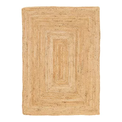 Tapis tissage à plat Melua GoodHome L. 200cm x l. 290cm naturel