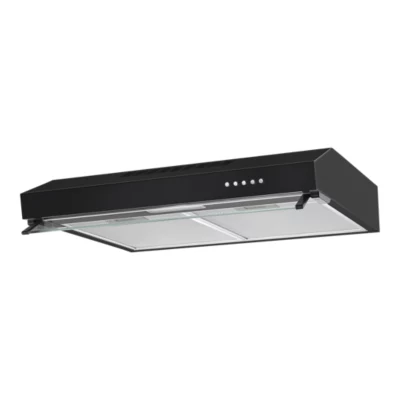 Hotte casquette noire avec visière NNVHB60EU, 60 cm