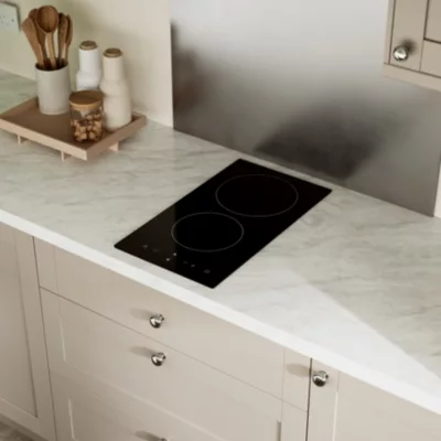 Plaque de cuisson vitrocéramique 2 foyers - coloris noir - l.28,8 x P.52 x H.5,5 cm NN2ZCR30EU