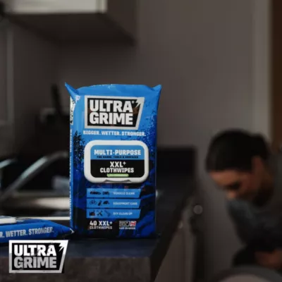 40 lingettes multi-usages premium XXL UltraGrime L.38 x l.25 cm