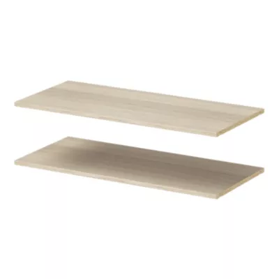 2 tablettes effet chêne GoodHome Atomia L. 96,4 x P. 43,2 cm