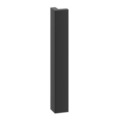 Fileur d'angle extérieur Stevia noir mat H. 34 cm Caraway Innovo GoodHome vendu par 2
