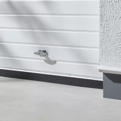 Bas de porte de garage aluminium Volden noir L.2,5 m