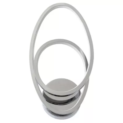 Applique murale Pegmati LED intégrée 500lm 13W L.18xH.35xP.7cm chrome Goodhome
